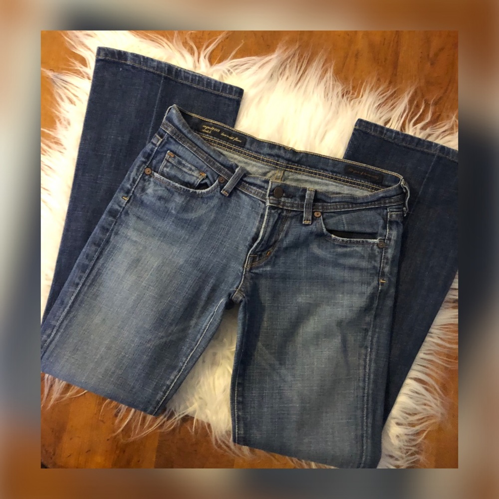 Citizens low rise flare denim
